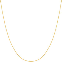Olas d'Oro - 14K Yellow Gold 1.20mm Adjustable Child's Cable Chain Necklace - 15" Length