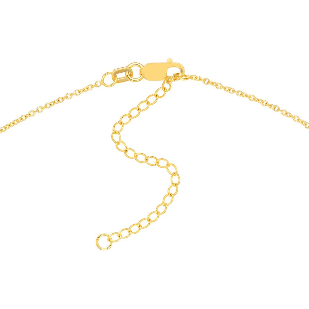 Olas d'Oro - 14K Yellow Gold 1.20mm Adjustable Child's Cable Chain Necklace - 15" Length