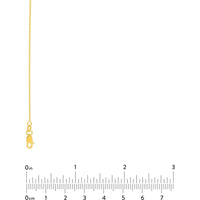 Olas d'Oro - 14K Yellow Gold 1.20mm Open Cable Chain Necklace - 18" Length, Lobster Clasp Closure