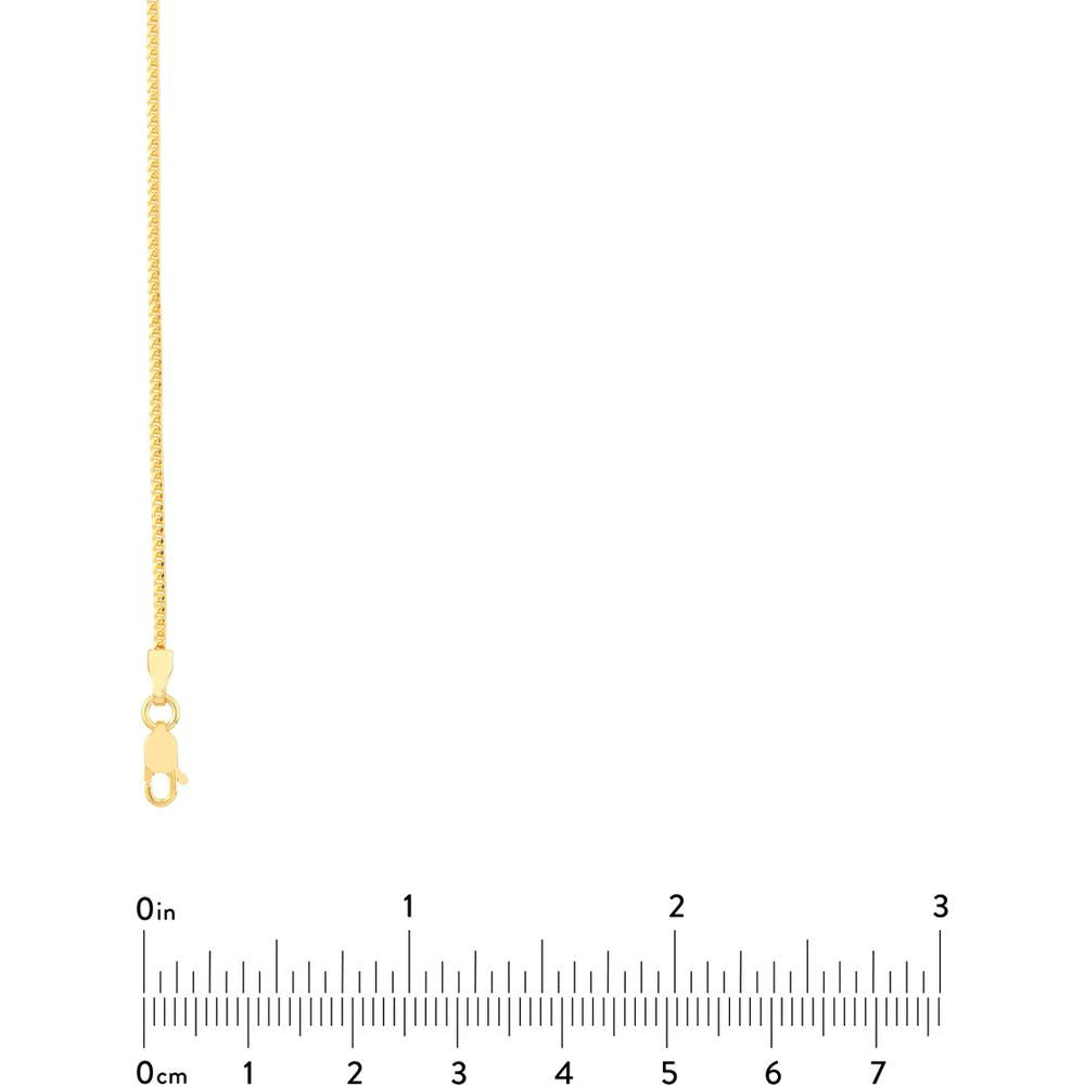 Olas d'Oro - 14K Yellow Gold 1.20mm Round Franco Chain Necklace - 18" - 5.05 Grams
