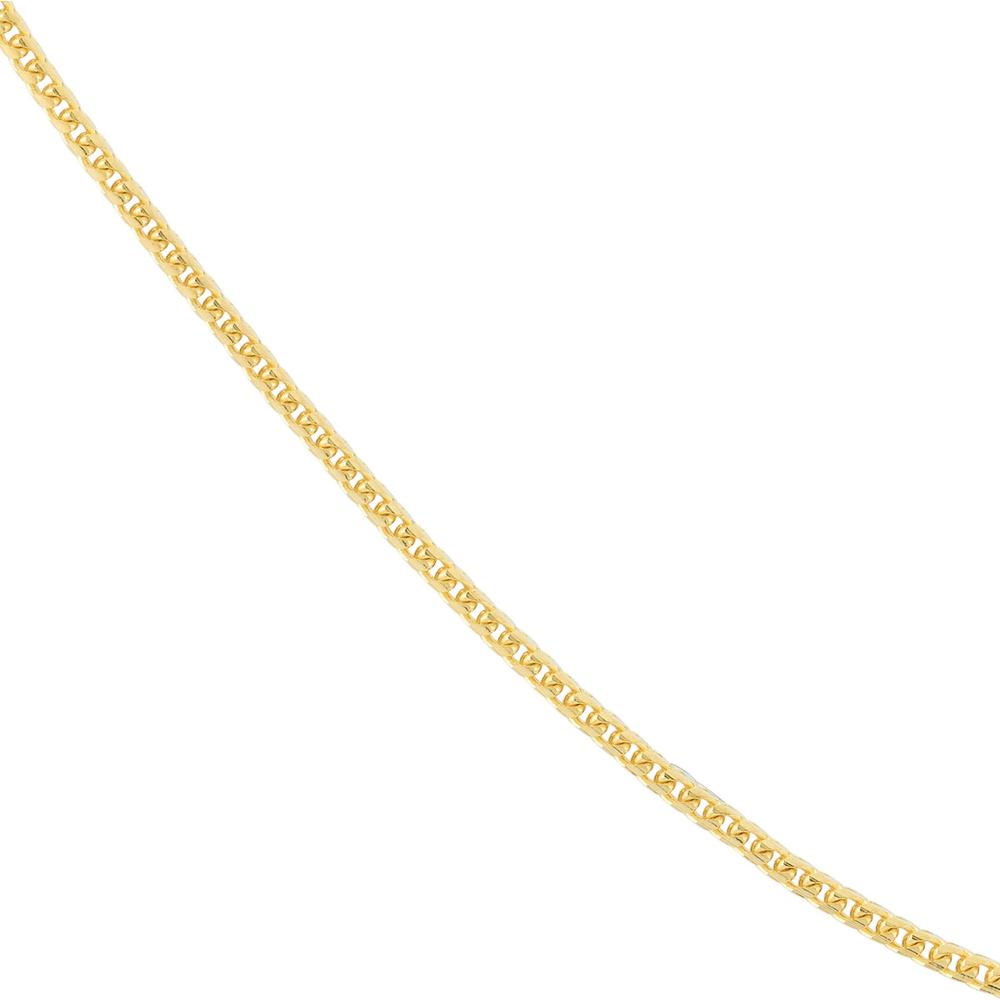 Olas d'Oro - 14K Yellow Gold 1.20mm Round Franco Chain with Lobster Lock - 20" - 5.58 Grams Average Weight