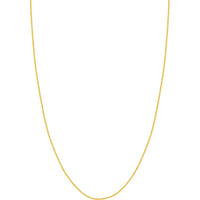 Olas d'Oro - 14K Yellow Gold 1.25mm Wheat Chain Necklace with Lobster Lock - 18" Length