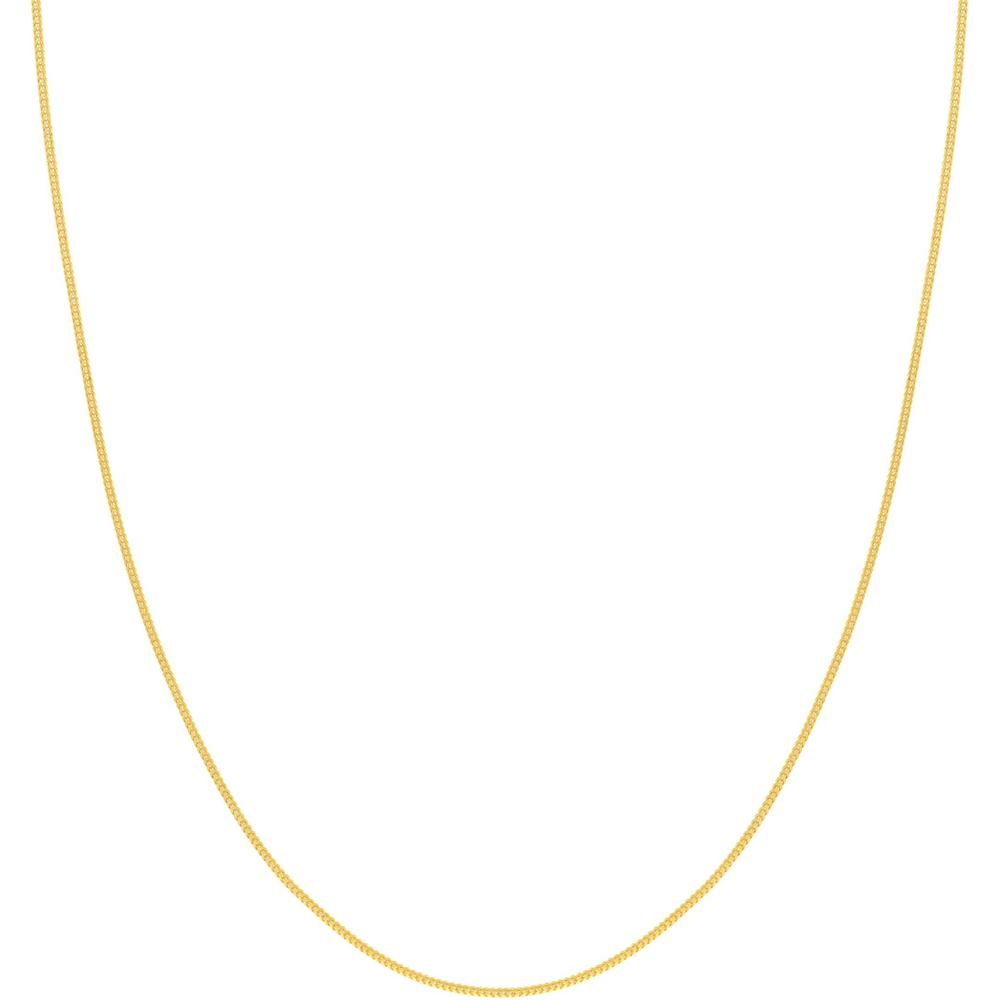 Olas d'Oro - 14K Yellow Gold 1.2mm Franco Chain Necklace with Lobster Lock 16"