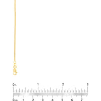 Olas d'Oro - 14K Yellow Gold 1.2mm Franco Chain Necklace with Lobster Lock 16"