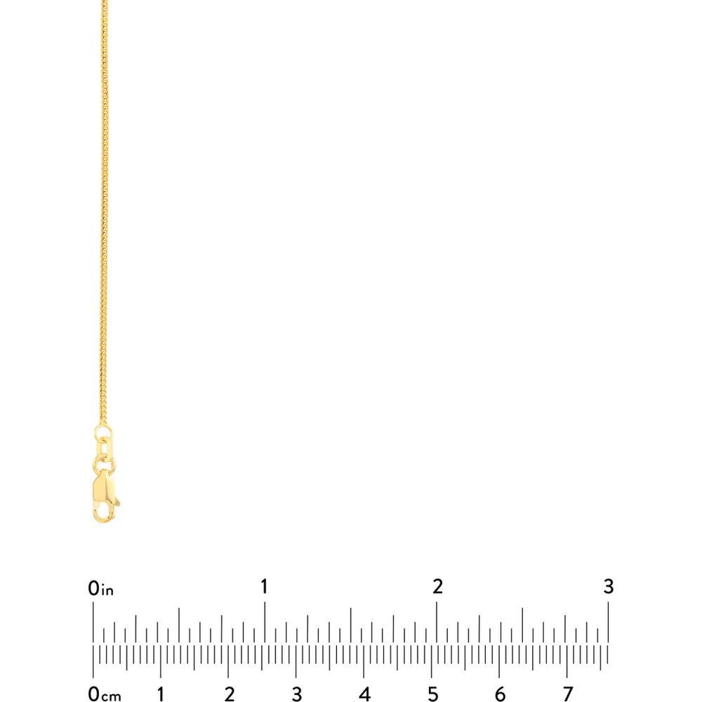 Olas d'Oro - 14K Yellow Gold 1.2mm Franco Chain Necklace with Lobster Lock 16"