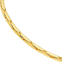 Olas d'Oro - 14K Yellow Gold 1.35mm Diamond-Cut Forzentina Chain Necklace - 24" Length