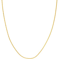 Olas d'Oro - 14K Yellow Gold 1.35mm Diamond-Cut Round Forzentina Chain Bracelet - 7.25" Length, 2.36 Grams