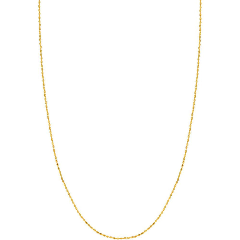 Olas d'Oro - 14K Yellow Gold 1.35mm Dorica Chain with Lobster Lock - 18" Necklace