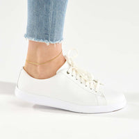 Olas d'Oro - 14K Yellow Gold 1.40mm Curb Chain Anklet with Adjustable Lobster Clasp - 1.97 Grams Total Weight