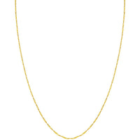 Olas d'Oro - 14K Yellow Gold 1.4mm Singapore Chain with Lobster Lock - 20" Necklace