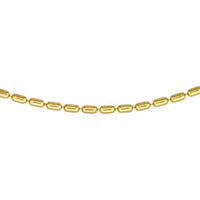 Olas d'Oro - 14K Yellow Gold 1.50mm Long Bead Choker with Pear Shape Lobster Clasp - 3.64 Grams