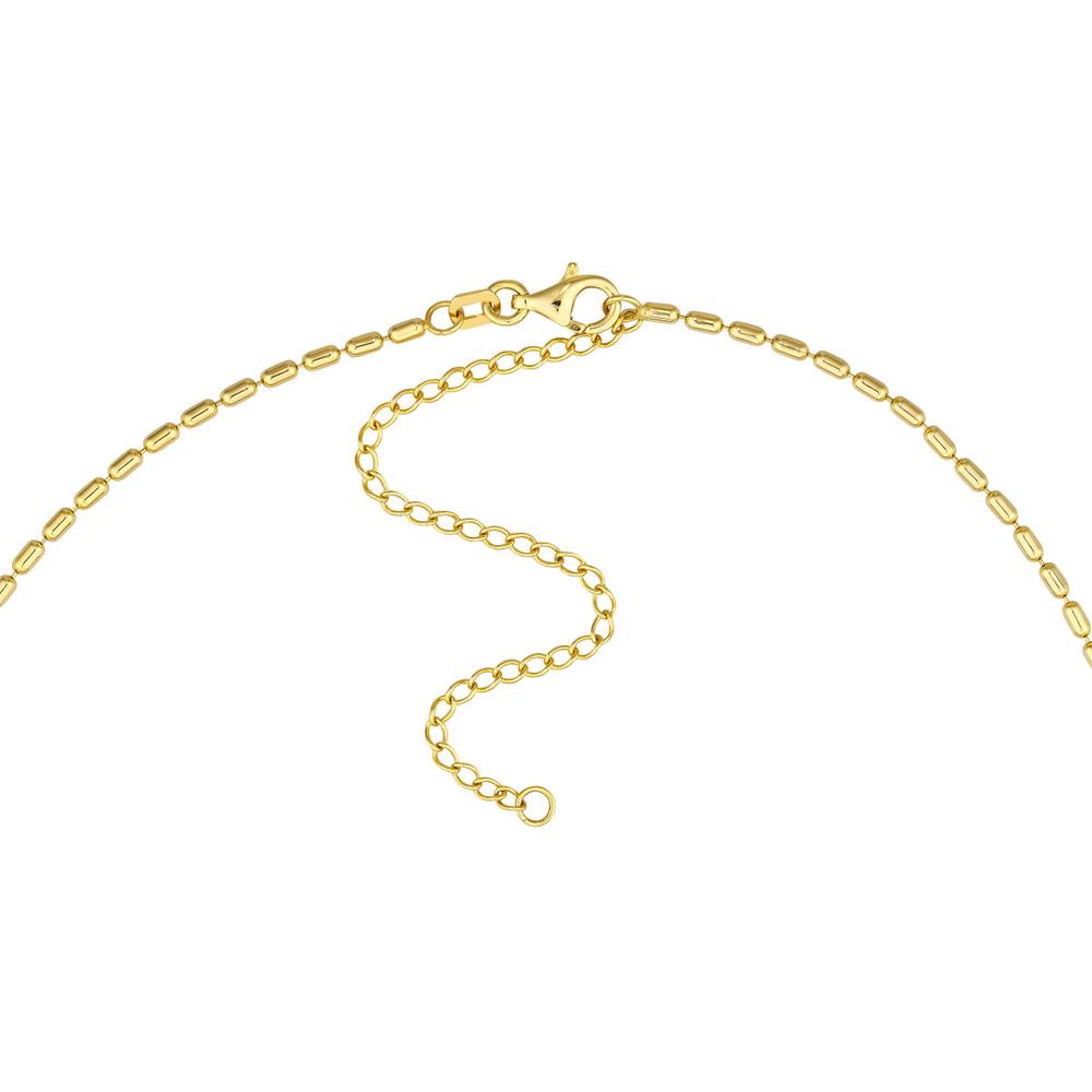 Olas d'Oro - 14K Yellow Gold 1.50mm Long Bead Choker with Pear Shape Lobster Clasp - 3.64 Grams