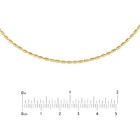 Olas d'Oro - 14K Yellow Gold 1.50mm Long Bead Choker with Pear Shape Lobster Clasp - 3.64 Grams