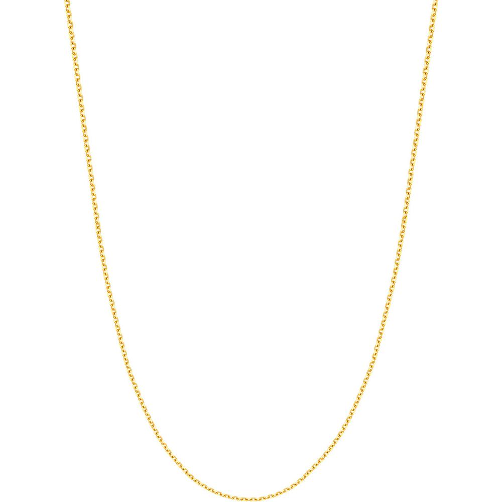 Olas d'Oro - 14K Yellow Gold 1.5mm Diamond-Cut Cable Chain Necklace - 20" Length