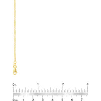 Olas d'Oro - 14K Yellow Gold 1.5mm Diamond-Cut Cable Chain Necklace - 20" Length