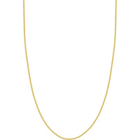 Olas d'Oro - 14K Yellow Gold 1.5mm Rolo Chain Necklace with Lobster Lock - 16" Length