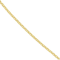 Olas d'Oro - 14K Yellow Gold 1.5mm Rolo Chain Necklace with Lobster Lock - 16" Length