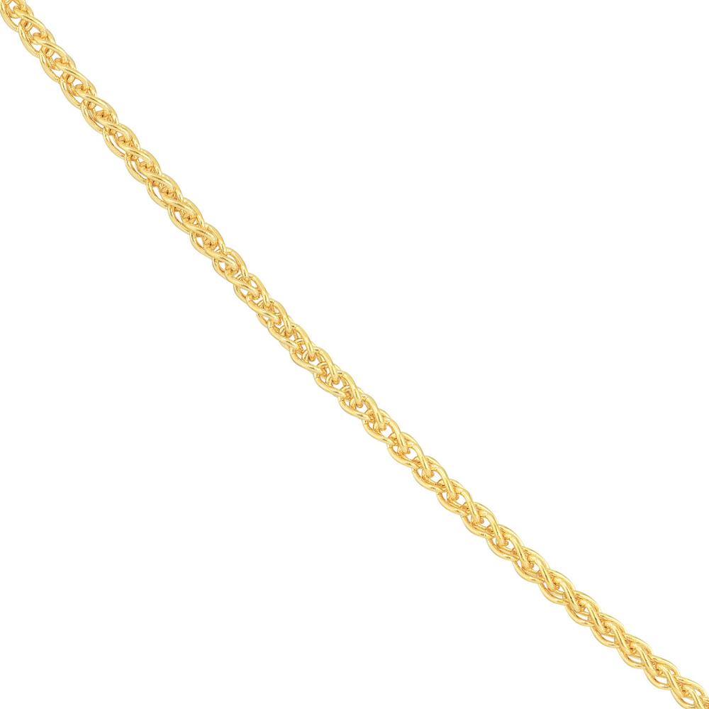 Olas d'Oro - 14K Yellow Gold 1.5mm Wheat Chain Necklace with Lobster Lock - 20"