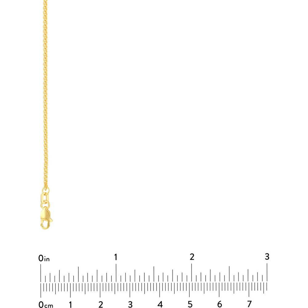 Olas d'Oro - 14K Yellow Gold 1.5mm Wheat Chain Necklace with Lobster Lock - 20"