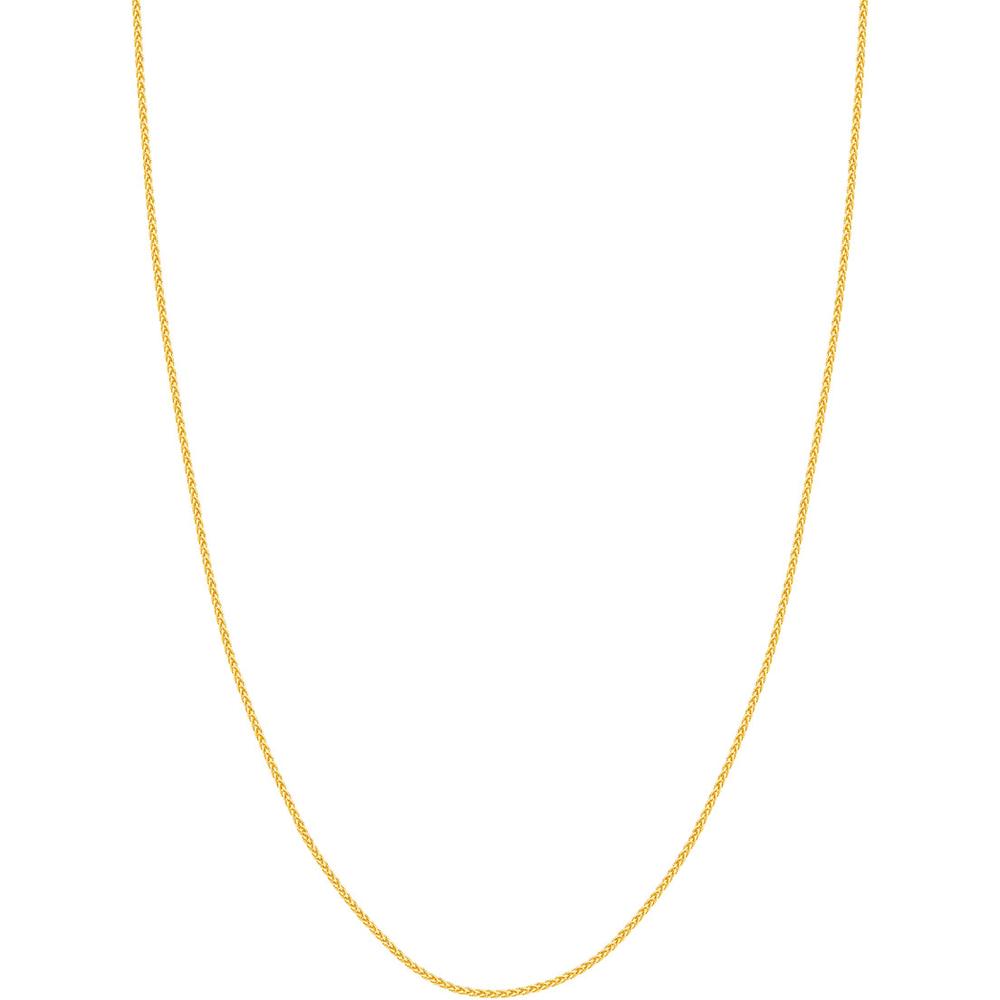 Olas d'Oro - 14K Yellow Gold 1.5mm Wheat Chain with Lobster Lock - 24" Necklace