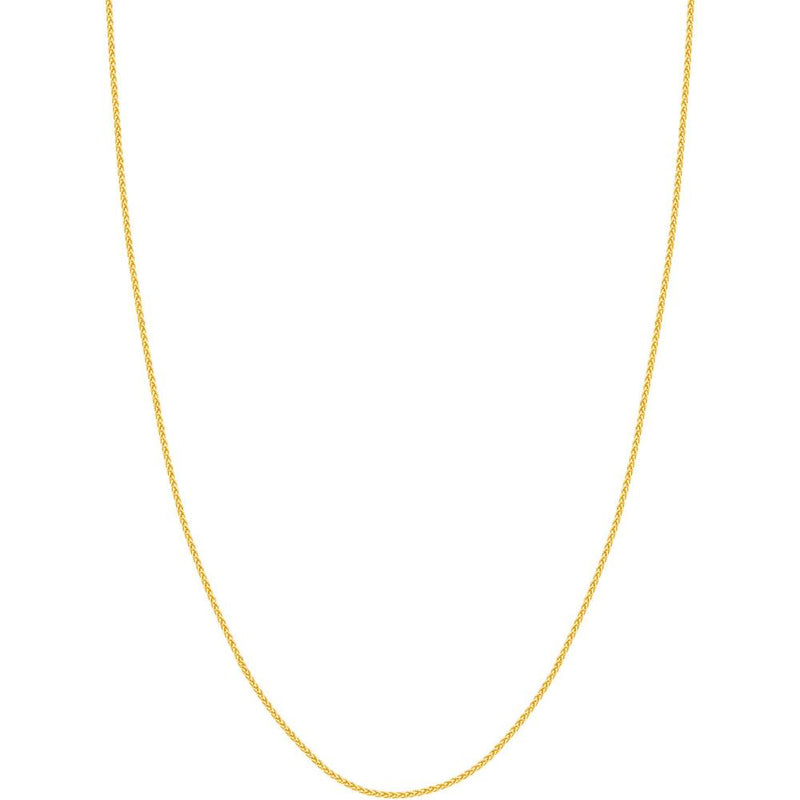 Olas d'Oro - 14K Yellow Gold 1.5mm Wheat Chain with Lobster Lock - 24" Necklace