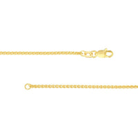 Olas d'Oro - 14K Yellow Gold 1.5mm Wheat Chain with Lobster Lock - 24" Necklace