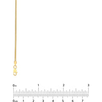 Olas d'Oro - 14K Yellow Gold 1.6mm Hollow Snake Chain Necklace with Lobster Lock - 24 Inches