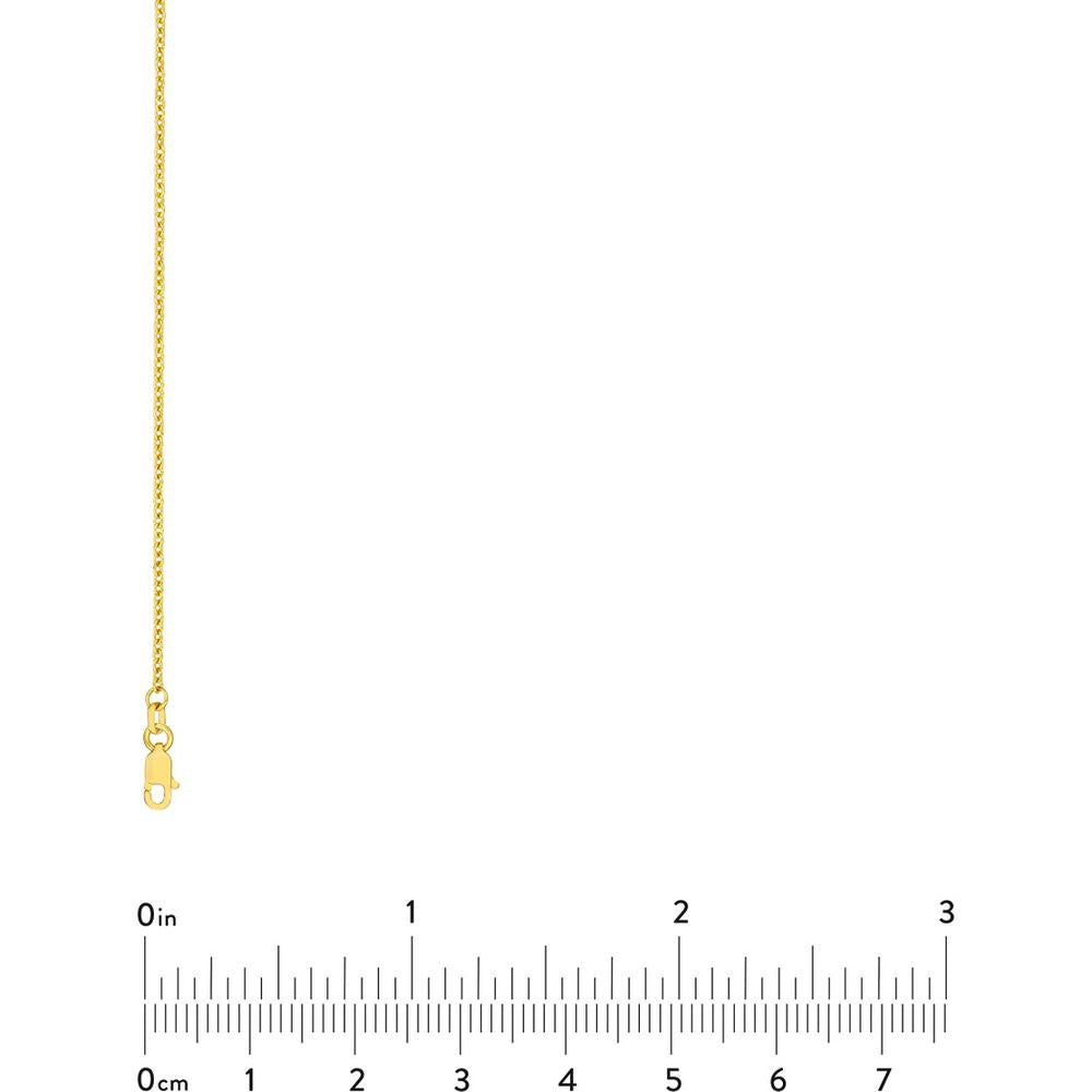 Olas d'Oro - 14K Yellow Gold 1.6mm Open Cable Chain Necklace - 16" Length