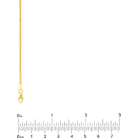 Olas d'Oro - 14K Yellow Gold 1.75mm Square Wheat Chain with Lobster Clasp - 16" Necklace