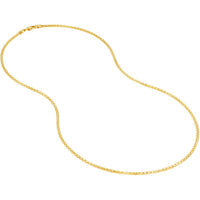 Olas d'Oro - 14K Yellow Gold 1.85mm Mirror Popcorn Chain Necklace - 20"