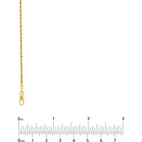 Olas d'Oro - 14K Yellow Gold 1.8mm Light Rope Chain Necklace - 24" Length
