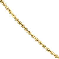 Olas d'Oro - 14K Yellow Gold 1.8mm Light Rope Chain Necklace with Lobster Lock - 20" Length