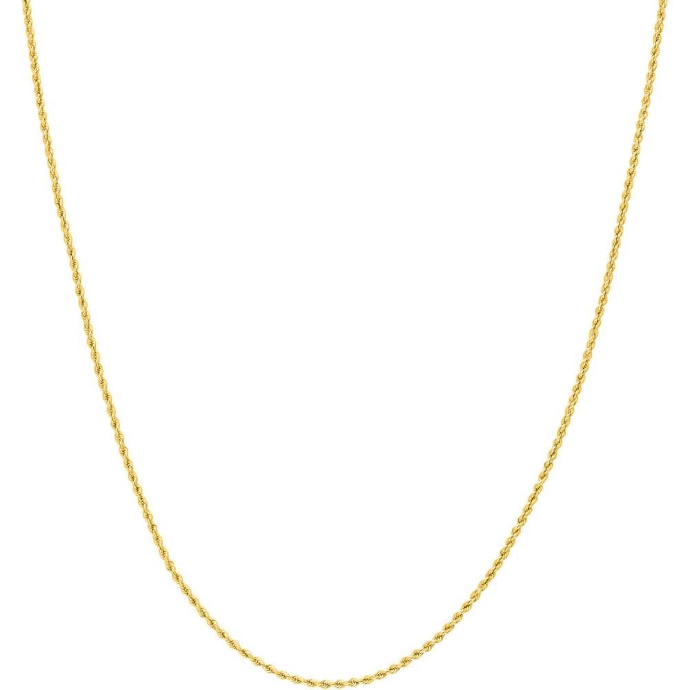 Olas d'Oro - 14K Yellow Gold 1.8mm Light Rope Chain with Lobster Lock - 18" Length