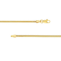 Olas d'Oro - 14K Yellow Gold 1.9mm Snake Chain Necklace with Lobster Lock - 7.41 Grams Total Weight