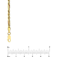 Olas d'Oro - 14K Yellow Gold 10" Diamond-Cut Figarope Choker Necklace - 3.15 Grams