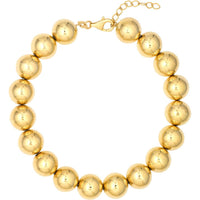 Olas d'Oro - 14K Yellow Gold 10mm Beaded Bracelet with Lobster Clasp - 12.50 Grams
