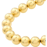 Olas d'Oro - 14K Yellow Gold 10mm Beaded Bracelet with Lobster Clasp - 12.50 Grams