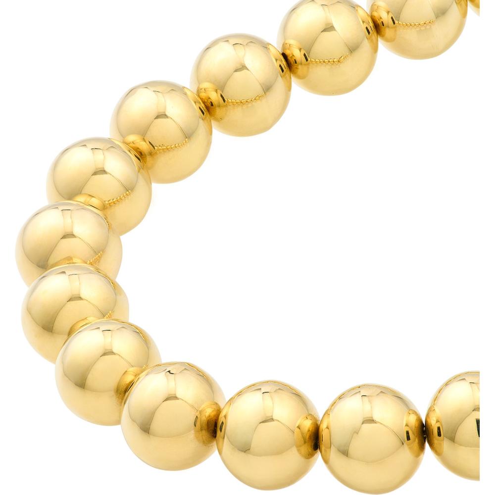 Olas d'Oro - 14K Yellow Gold 10mm Beaded Bracelet with Lobster Clasp - 12.50 Grams