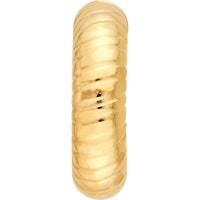 Olas d'Oro - 14K Yellow Gold 10mm Hammered Round Hoop Earrings - 3.10 Grams Total Weight