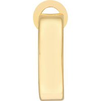Olas d'Oro - 14K Yellow Gold 10mm Rectangle Tube Round Hoop Earrings