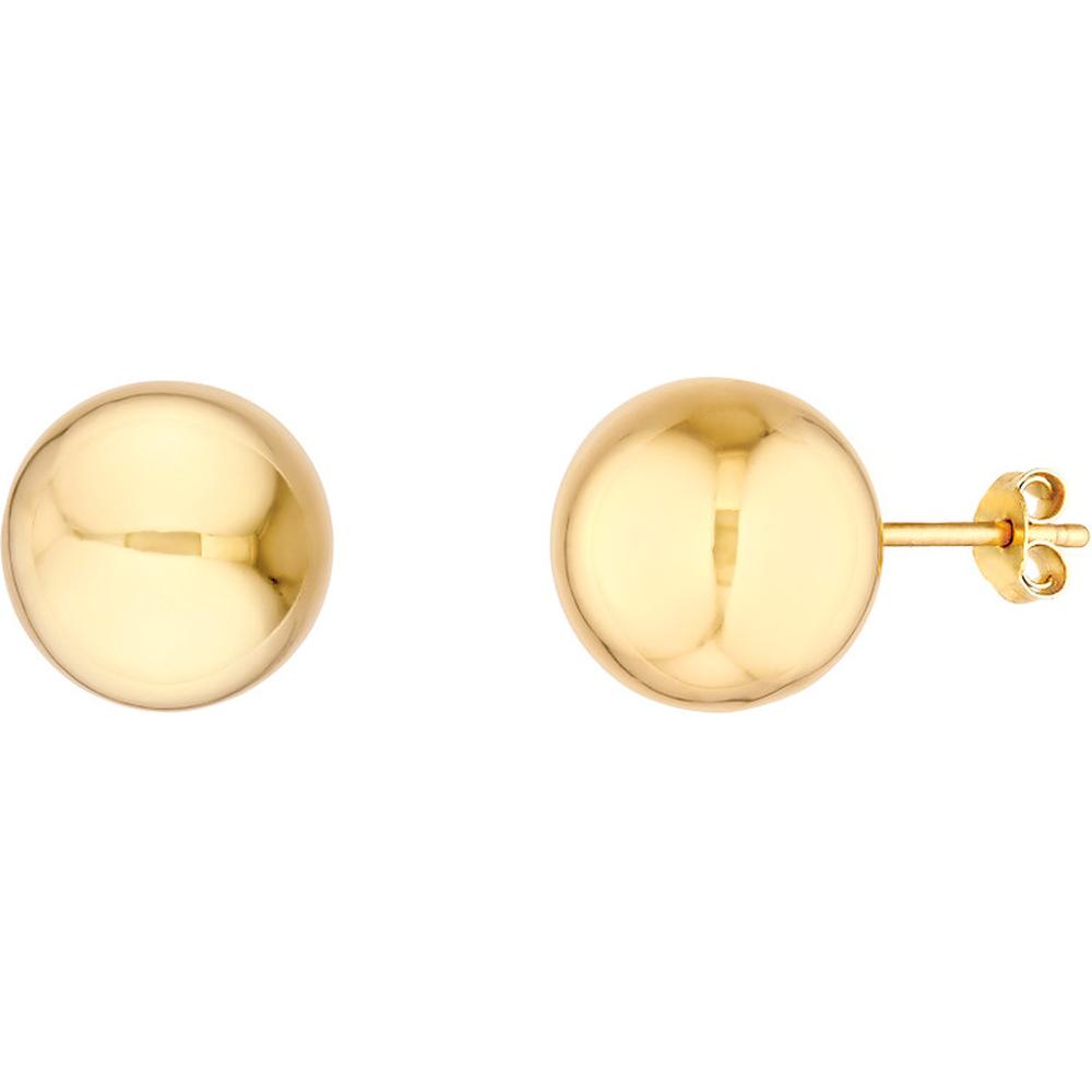 Olas d'Oro - 14K Yellow Gold 12mm Polished Ball Stud Earrings