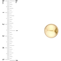 Olas d'Oro - 14K Yellow Gold 12mm Polished Ball Stud Earrings