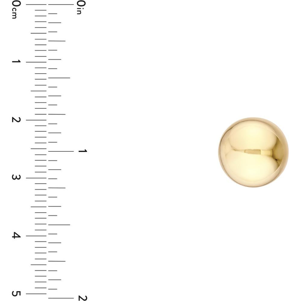 Olas d'Oro - 14K Yellow Gold 12mm Polished Ball Stud Earrings