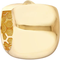 Olas d'Oro - 14K Yellow Gold 12mm Polished Round Hoop Earrings