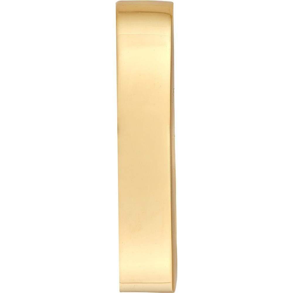 Olas d'Oro - 14K Yellow Gold 15mm Rectangle Tube Oval Hoop Earrings - 2.75 Grams