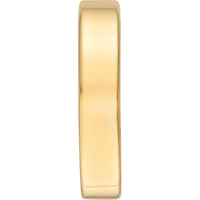 Olas d'Oro - 14K Yellow Gold 15mm Rectangle Tube Round Hoop Earrings - 1.75 Grams Total Weight