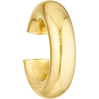 Olas d'Oro - 14K Yellow Gold 15mm Thick Tubular Cuff Earrings - 1.70 Grams Total Weight