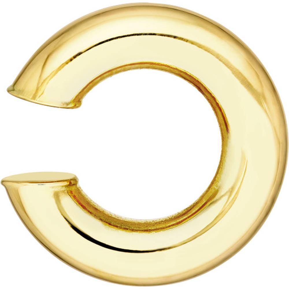 Olas d'Oro - 14K Yellow Gold 15mm Thick Tubular Cuff Earrings - 1.70 Grams Total Weight