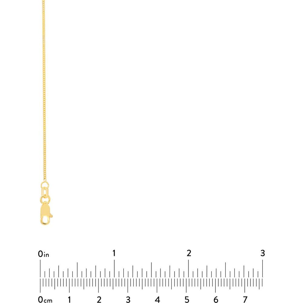 Olas d'Oro - 14K Yellow Gold 16" Delicate 1.04mm Curb Chain Necklace with Lobster Clasp - 1.89 Grams Total Weight