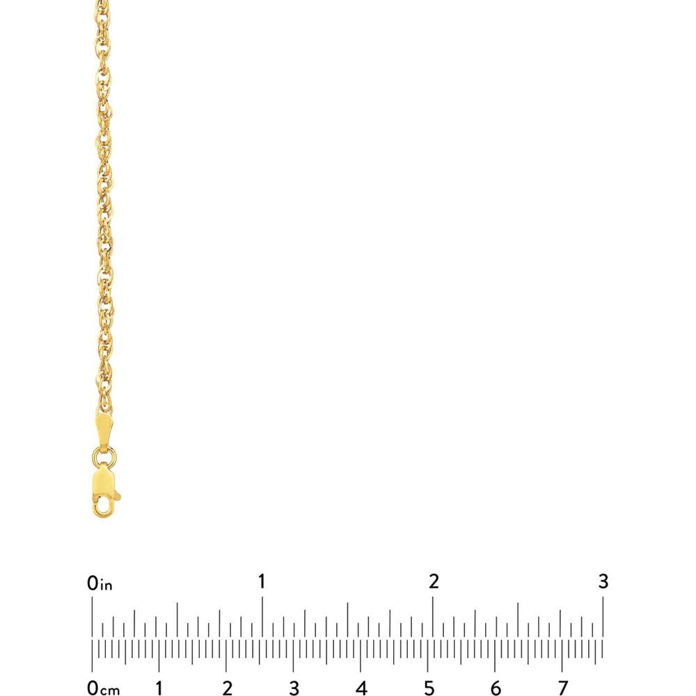 Olas d'Oro - 14K Yellow Gold 16" Designer Rope Chain Necklace - 2.6mm